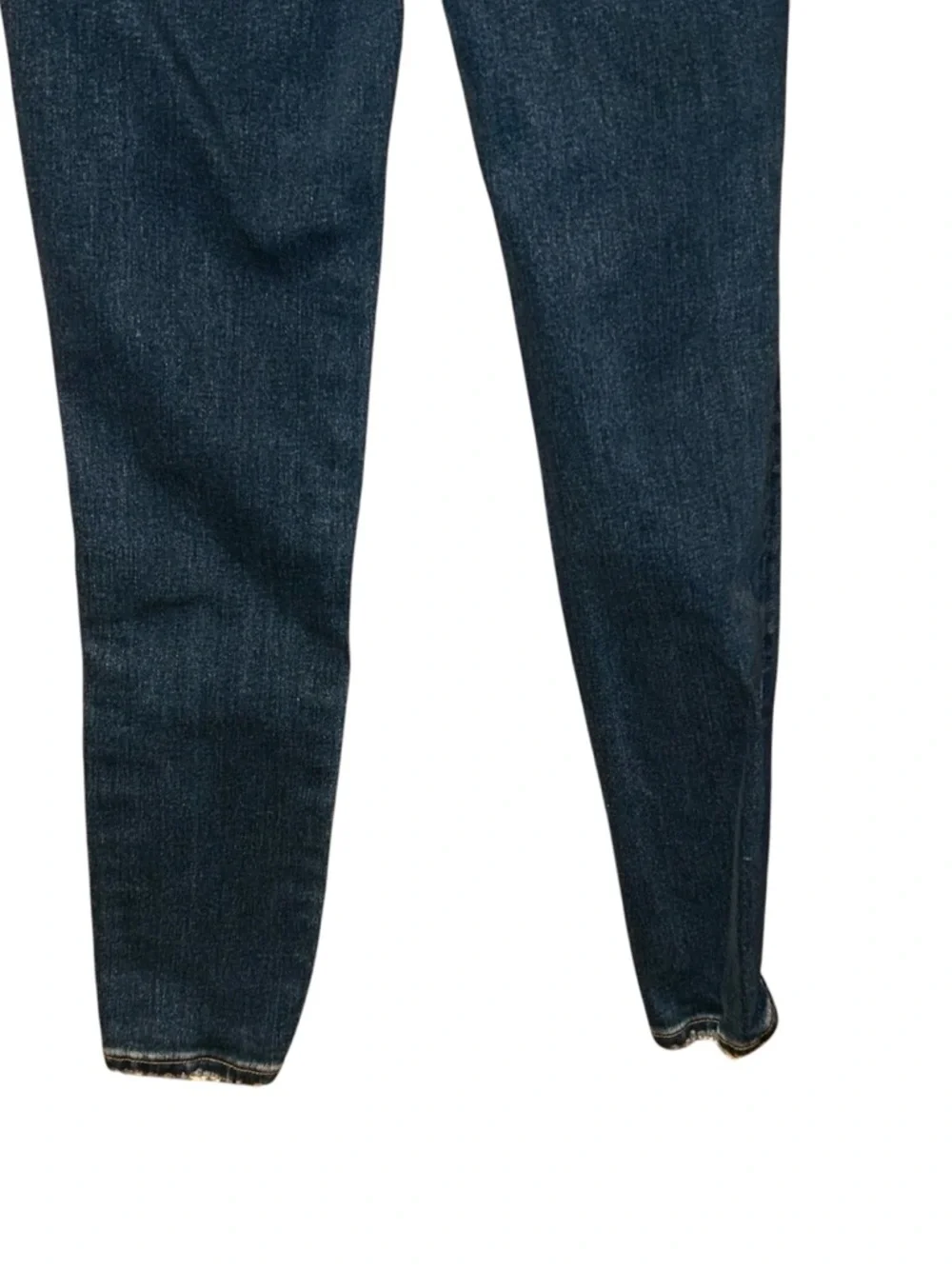 Vervet Blue High Rise Skinny Jeans Women’s Size 26 Dark Wash Stretch Raw Hem‎